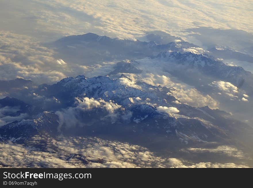 Alps from above