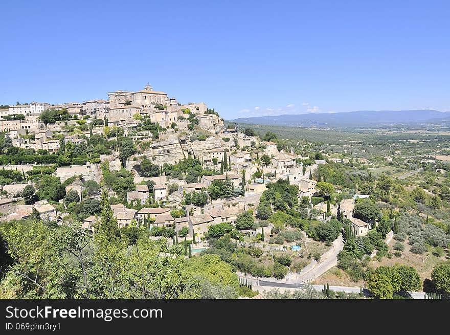 French landscape in a sunny day, Provence