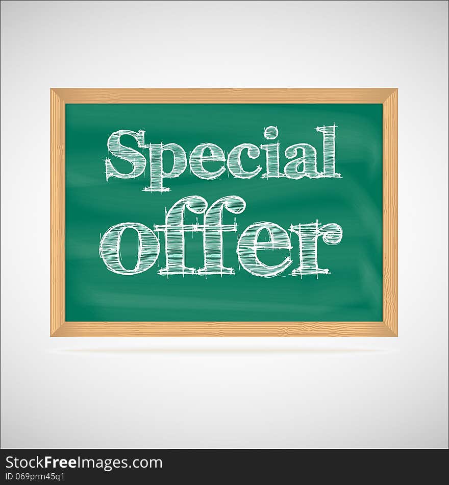 Special offer - the inscription chalk