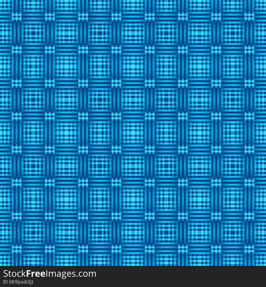 Cells and strips mesh seamless background in blue