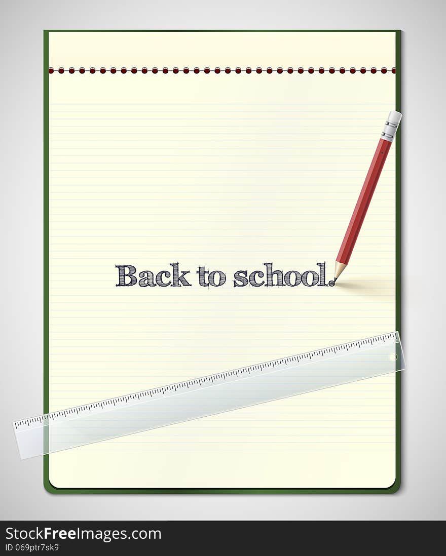 Back To School, Vector Illustration.