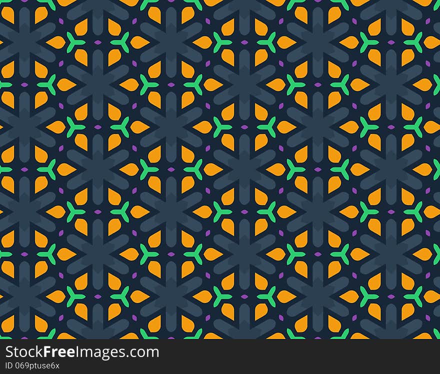 Vector seamless geometric pattern - abstract background