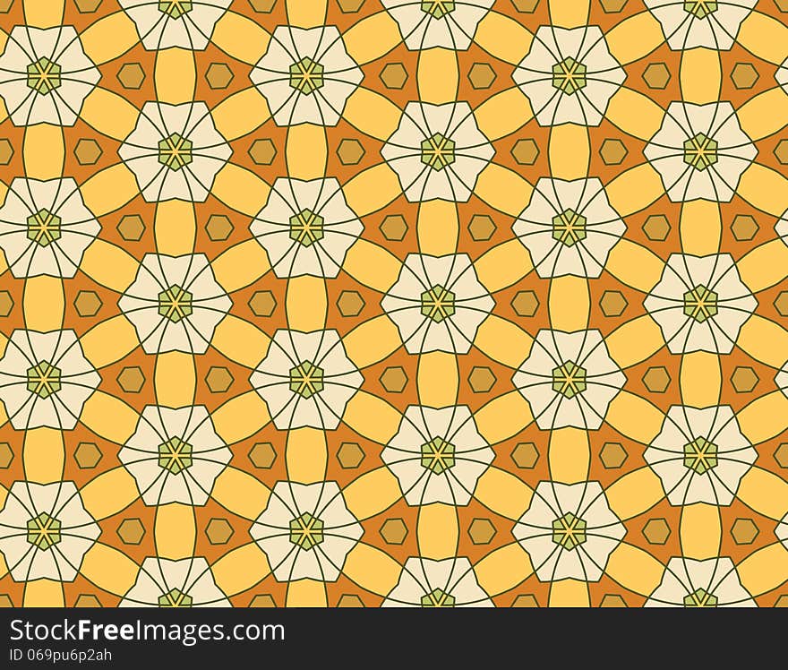 Vector seamless geometric pattern