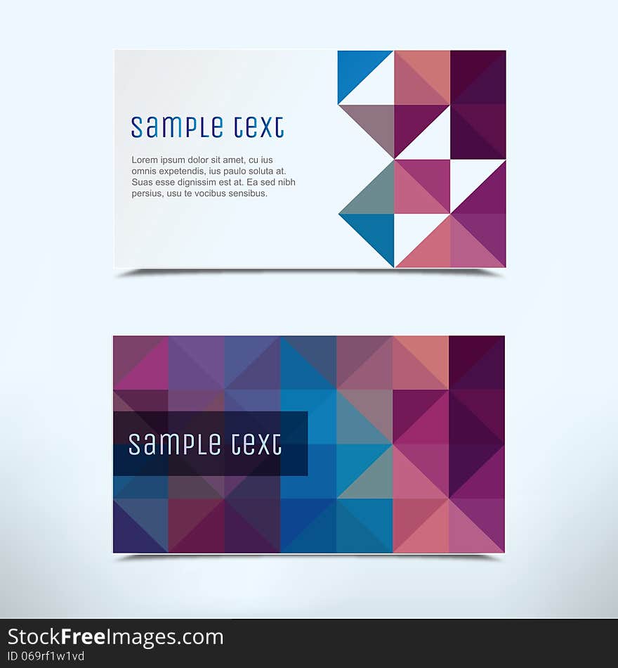 Business card abstract background. Vector illustration.