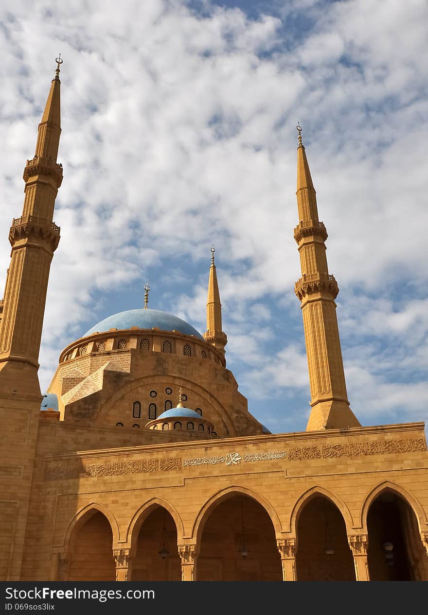 Mosque and sky