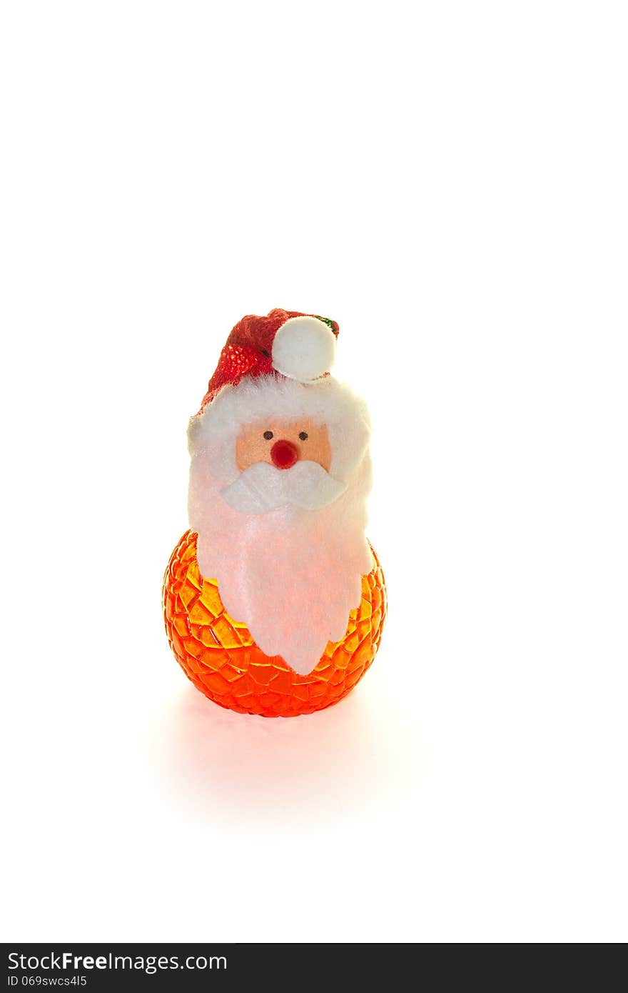 Small figure of a Christmas gnome. Small figure of a Christmas gnome