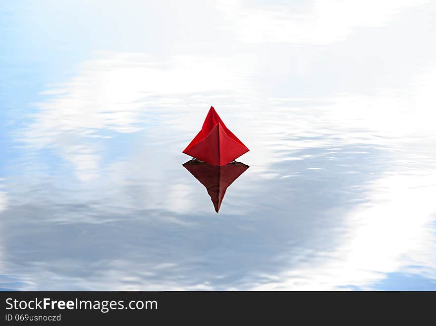 Red Paper Boat