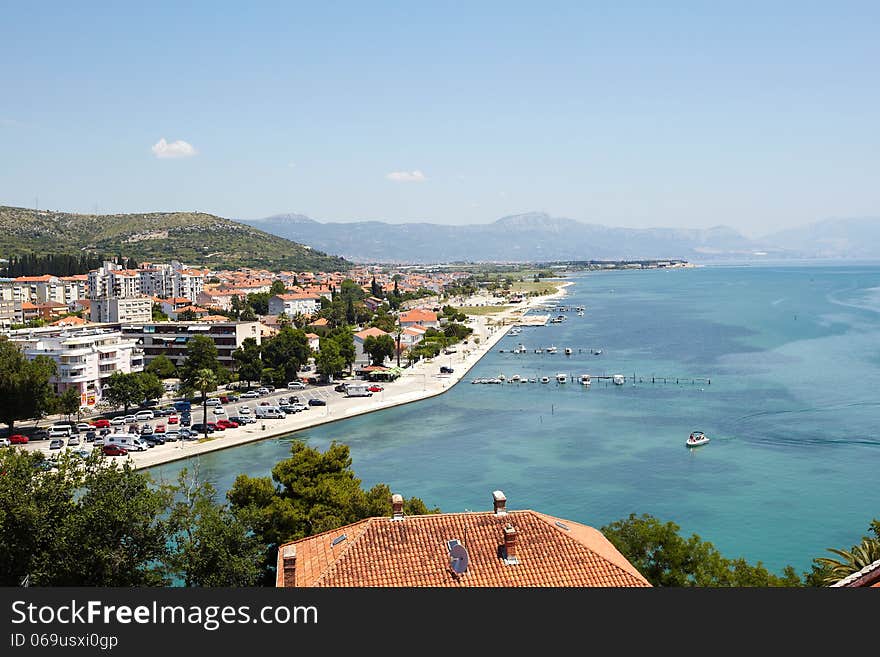 Beautiful landscape of the Mediterranean sea in Croatia