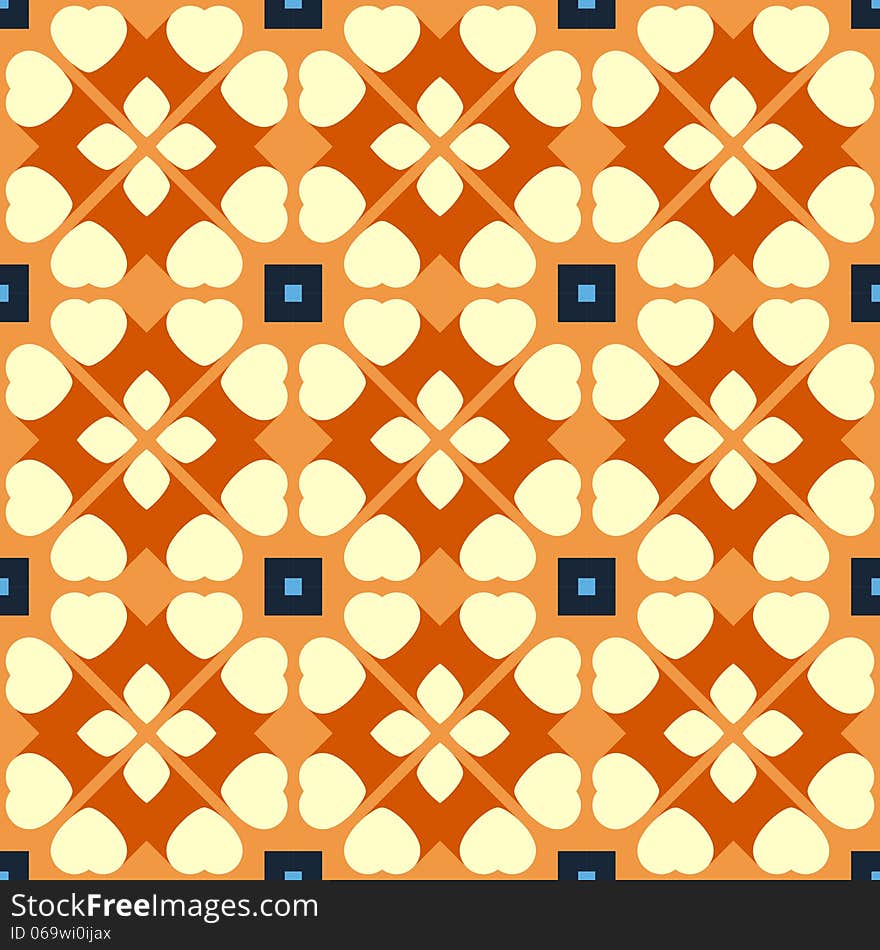 Vector seamless geometric pattern - abstract background