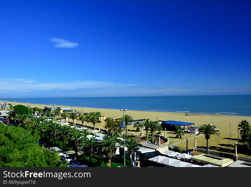 A pretty sandy beach