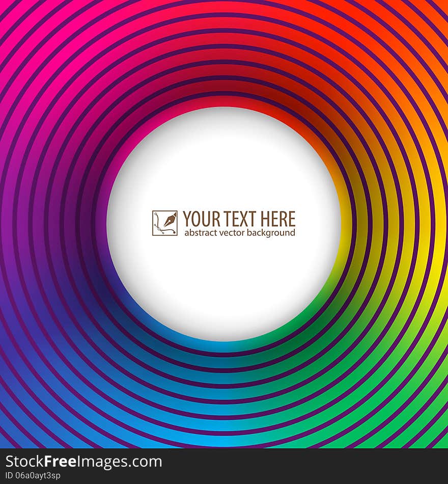 Bright card with colored circles, a great backdrop for your message