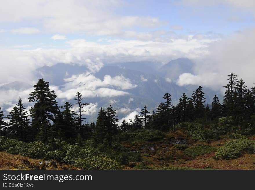 Mountains in Badi village,Weixi county,Yunnan province,China. Mountains in Badi village,Weixi county,Yunnan province,China