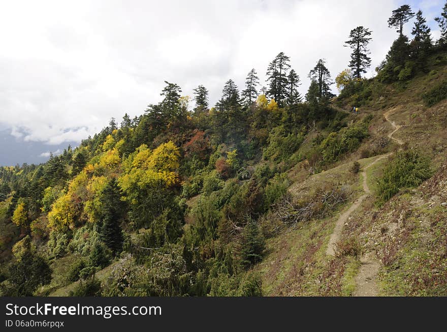 Mountains in Badi village,Weixi county,Yunnan province,China. Mountains in Badi village,Weixi county,Yunnan province,China