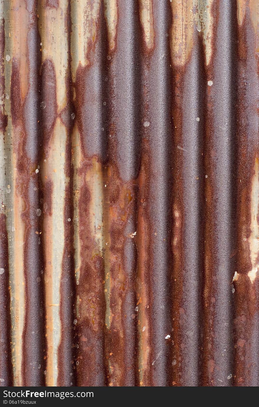 Rusty corrugated iron