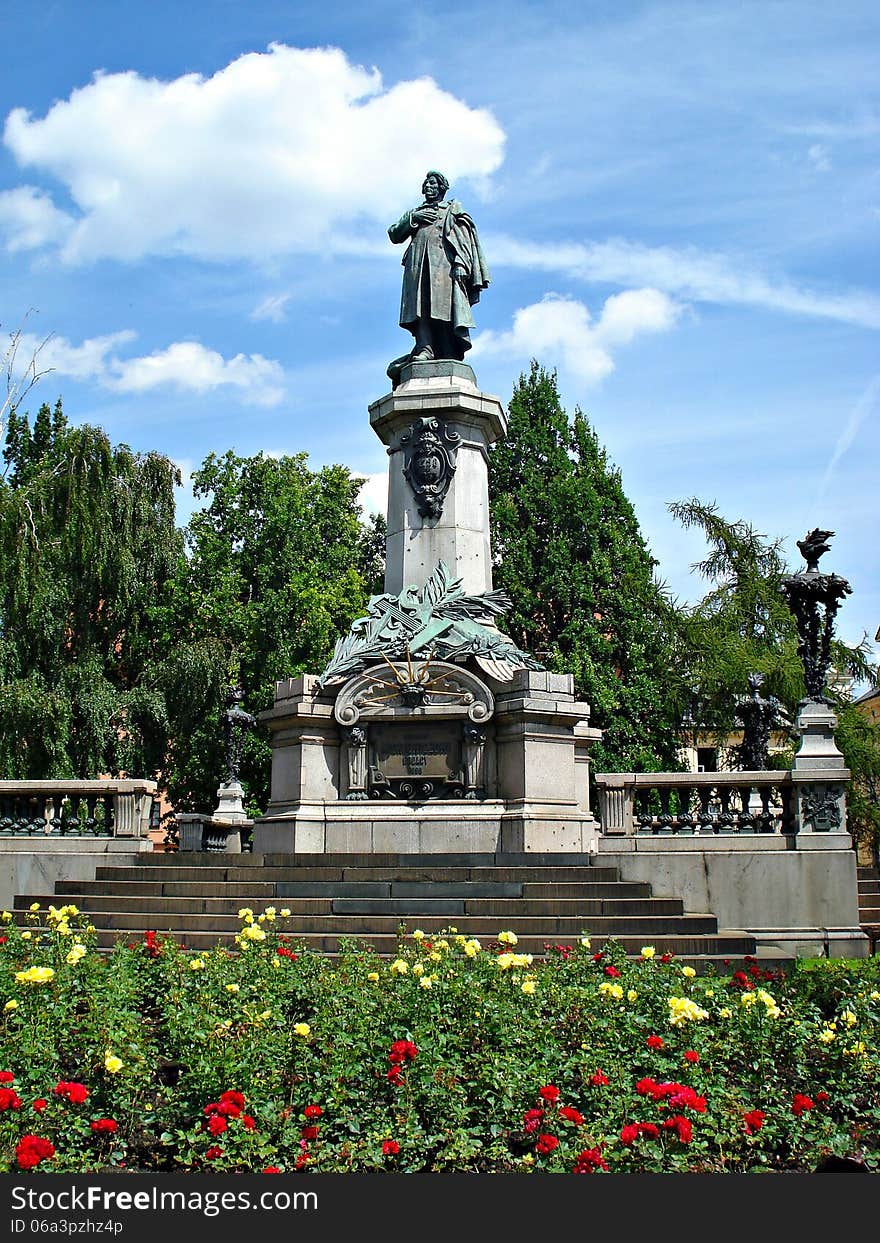 Adam Mickiewicz Monument in Warsaw