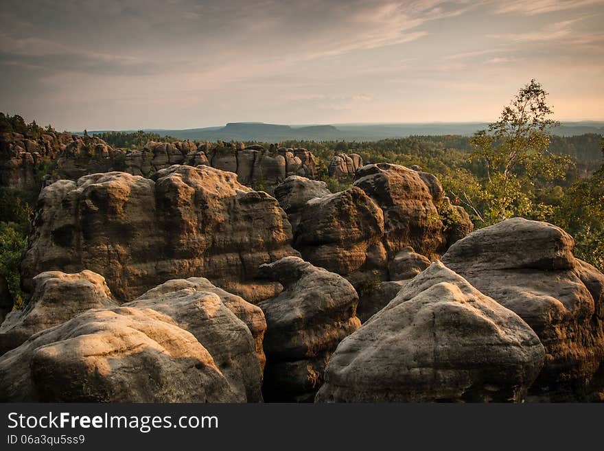 Landscape in the mountains