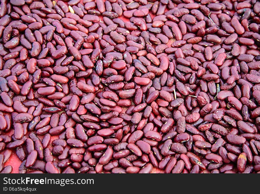 Red beans in the garden in Thailand. Background