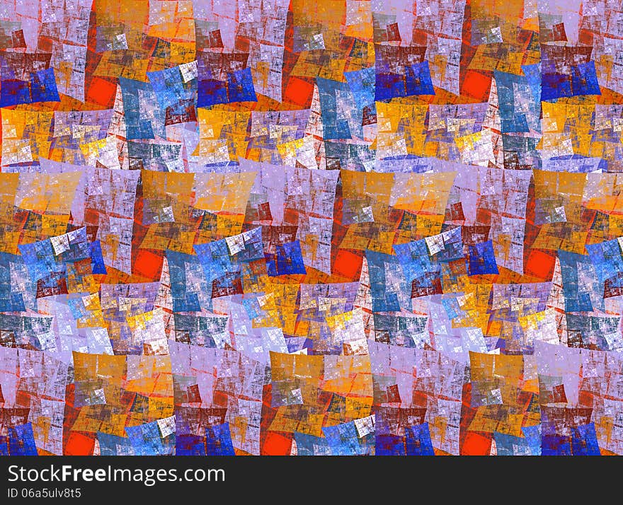 Multicolor abstract background in geometric style. Computer generated graphics.