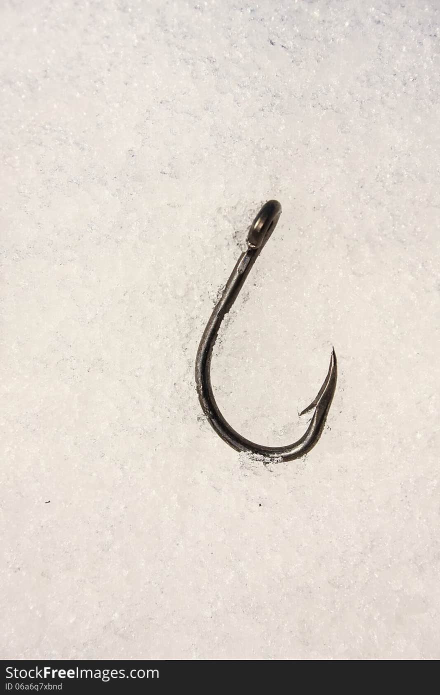 Fishing Hook on ice