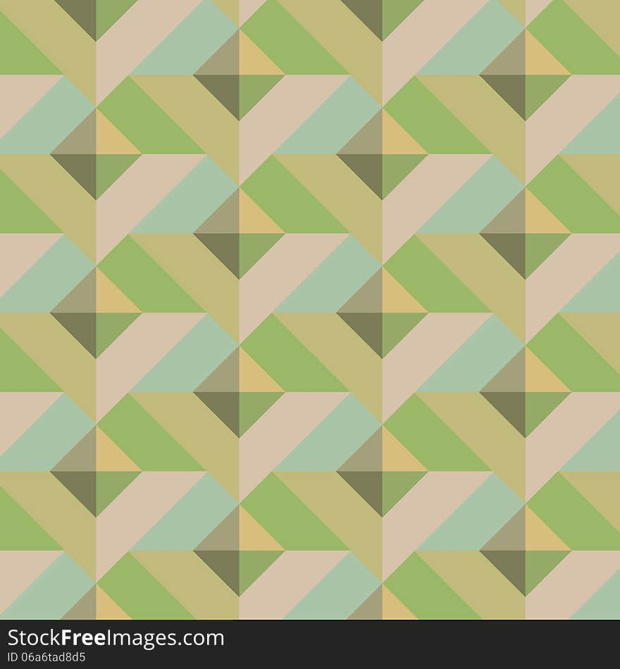 Warm Vintage Geometric Pattern from squares