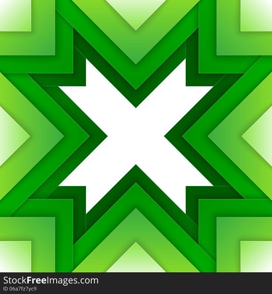 Abstract Green Triangle Shapes Background