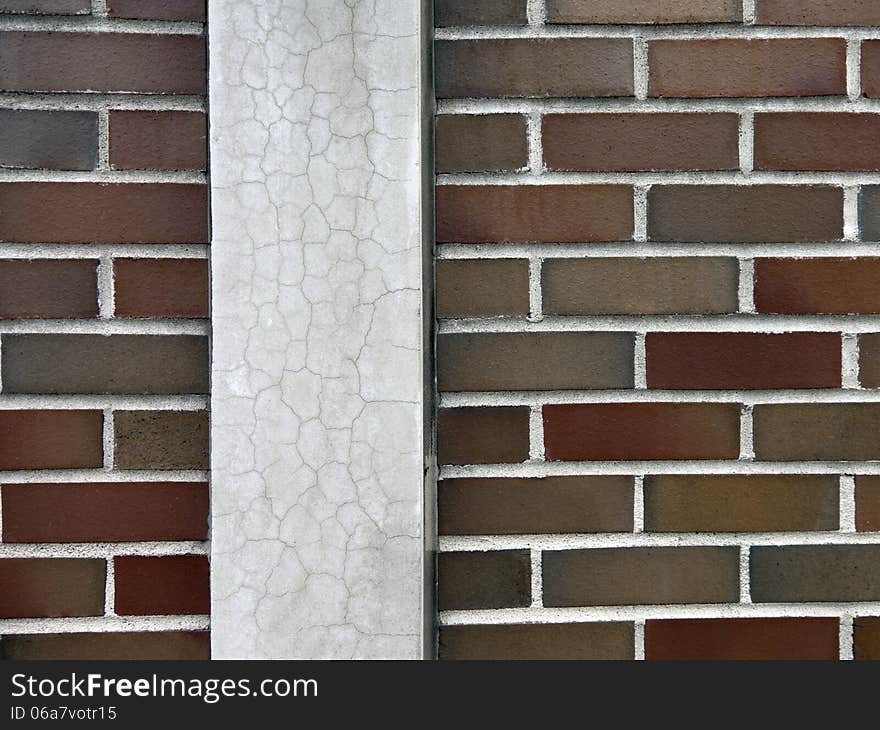 A flat wall with lots of detail and texture made of bricks for background. High Resolution. A flat wall with lots of detail and texture made of bricks for background. High Resolution.