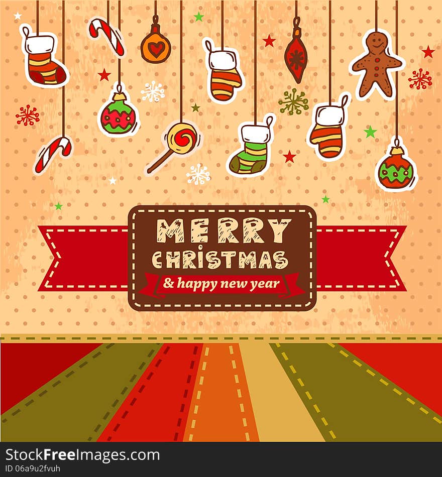 Vector christmas card