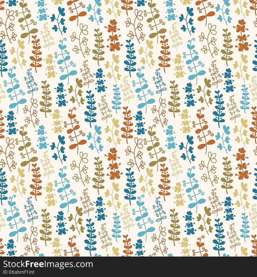 Seamless Plant Pattern