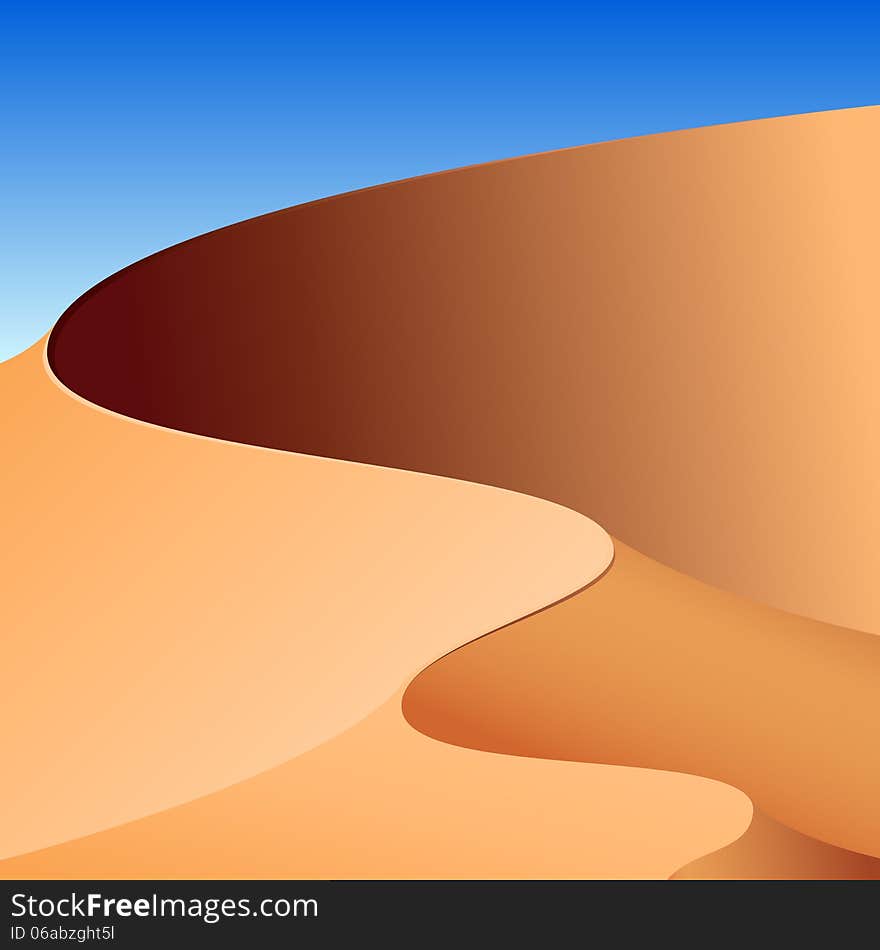 Sand dunes, abstract background. This is file of EPS10 format.