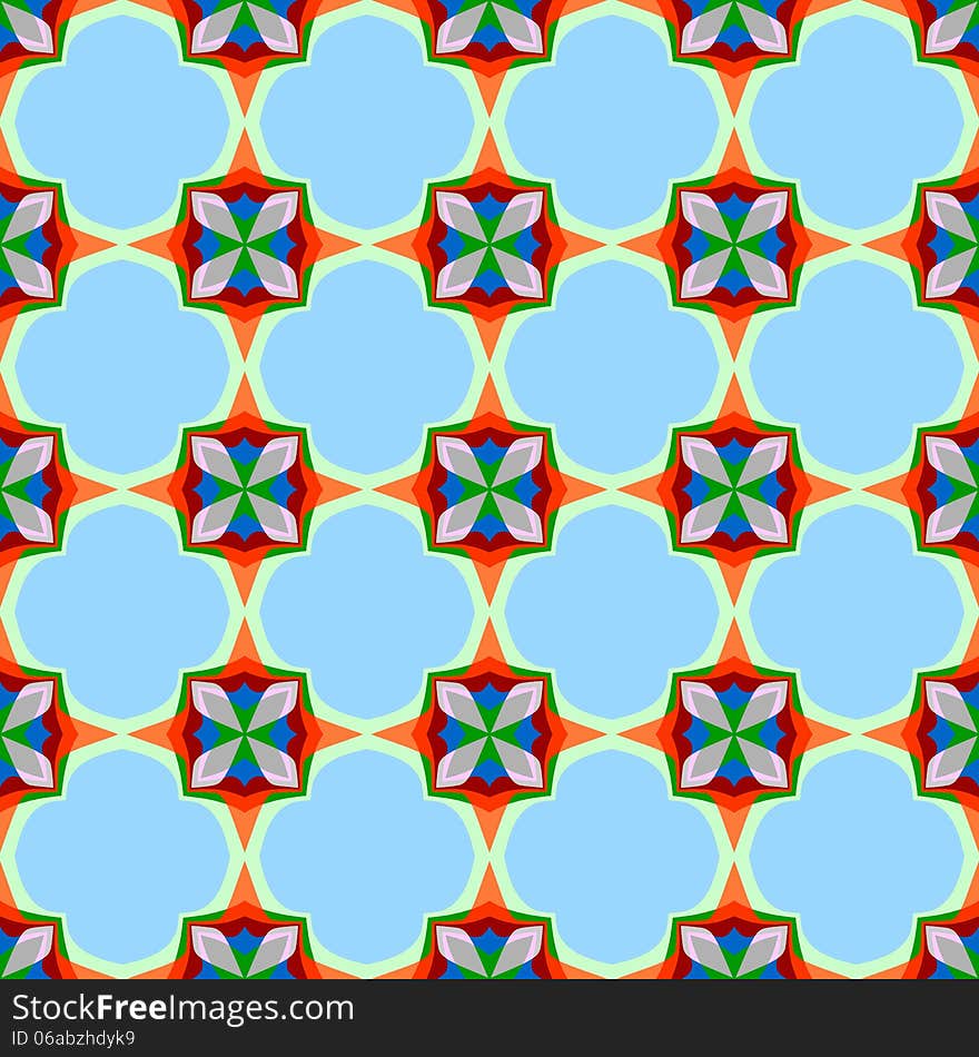 Colorful, bright seamless pattern