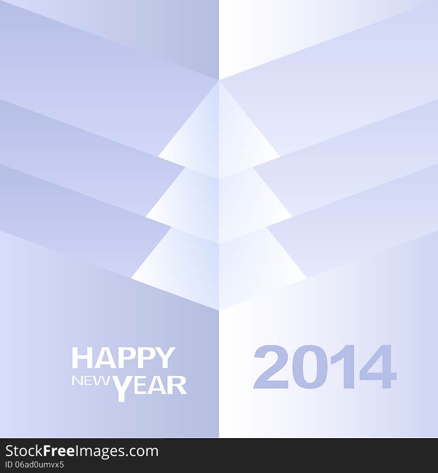 Happy New Year Christmas Tree design. Happy New Year Christmas Tree design