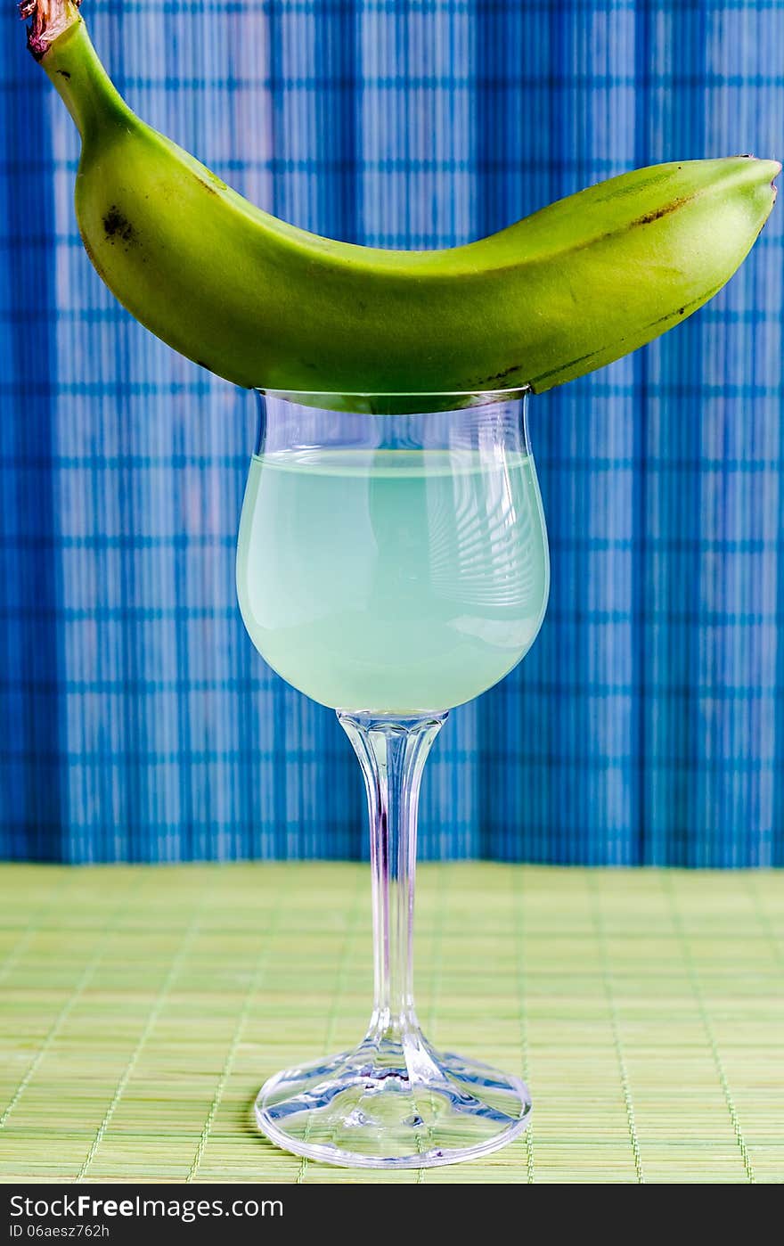 Cocktail With Green Banana