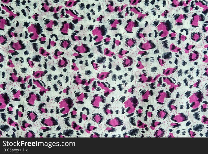 The fabric of motifs leopard