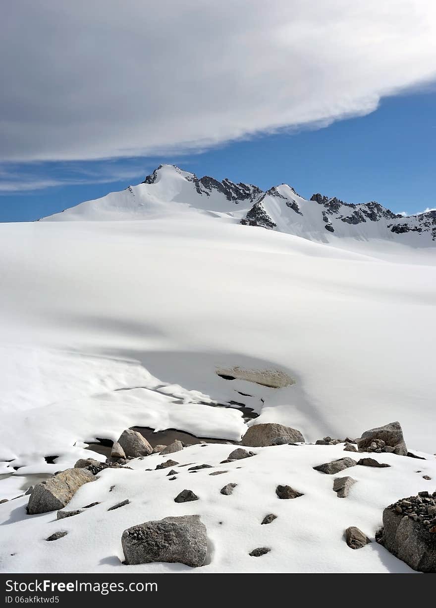 Tien Shan mountains in Kazakhstan