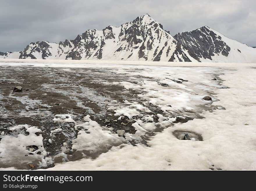 Tien Shan mountains in Kazakhstan, Central Asia