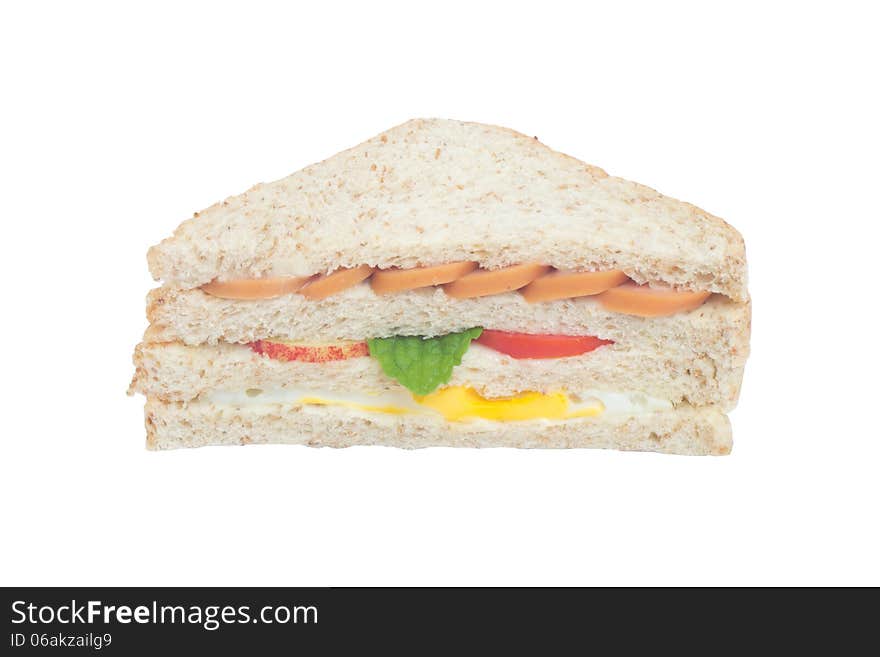 Sandwich isolated on white background