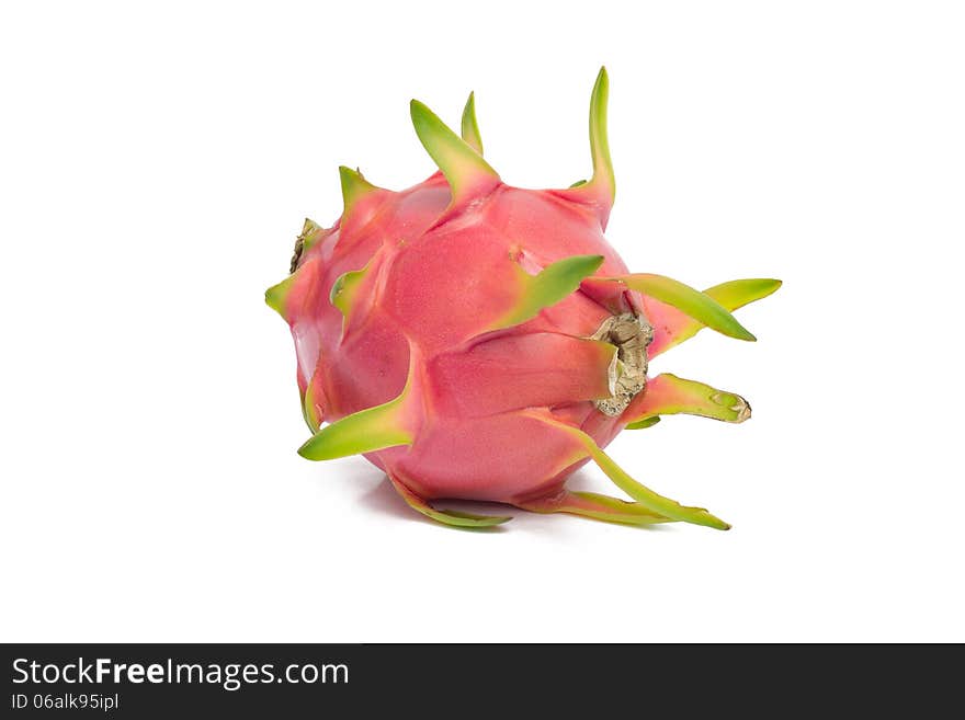 Dragon fruit isolated on white background