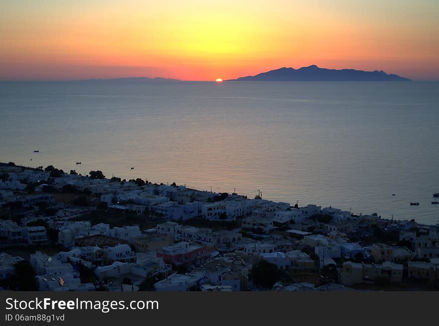 Before the dawn on Greek Islands