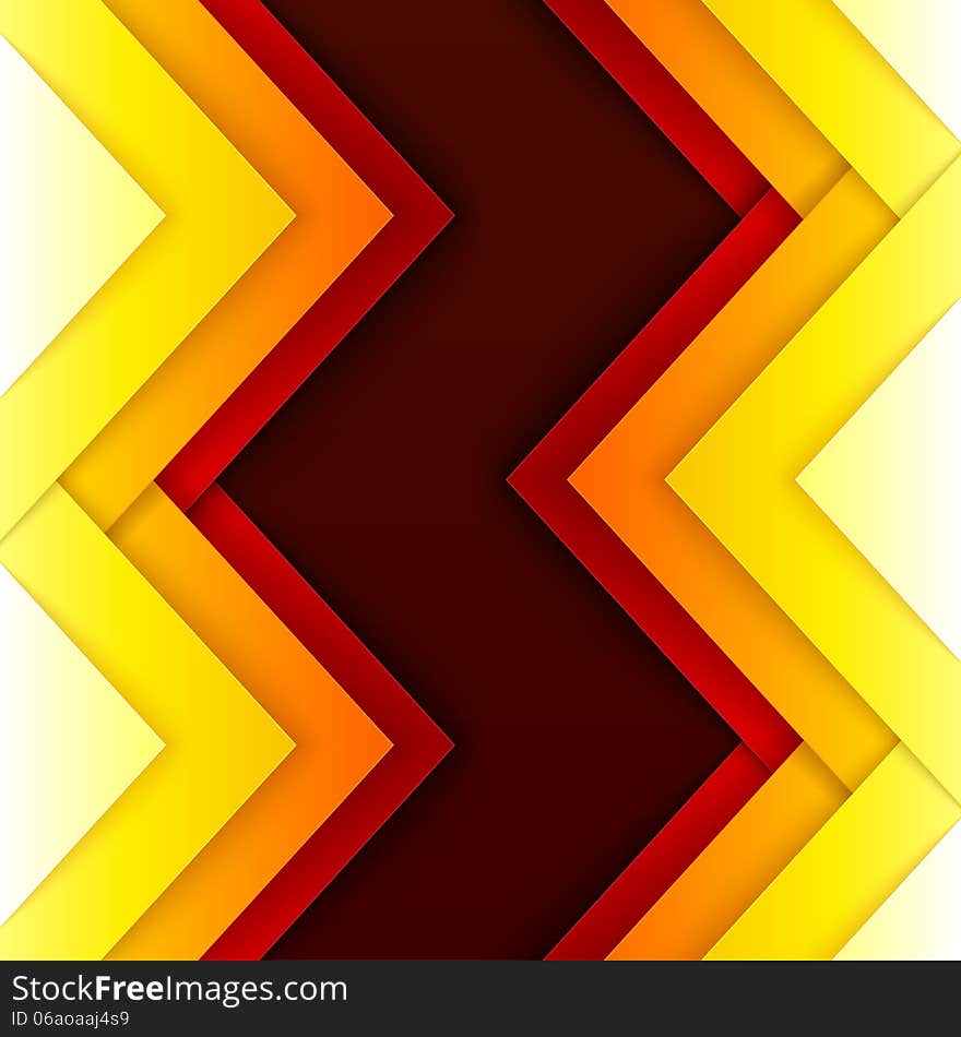 Abstract red and orange triangle shapes background