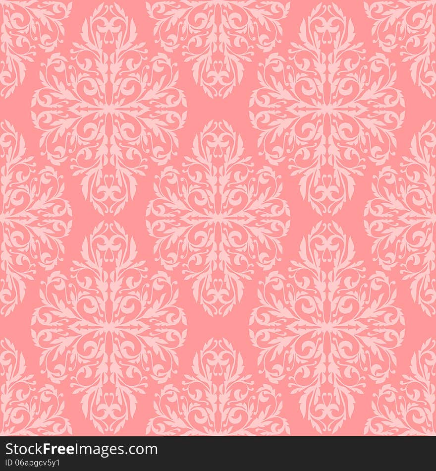 Vector seamless background with flowers. Vector seamless background with flowers