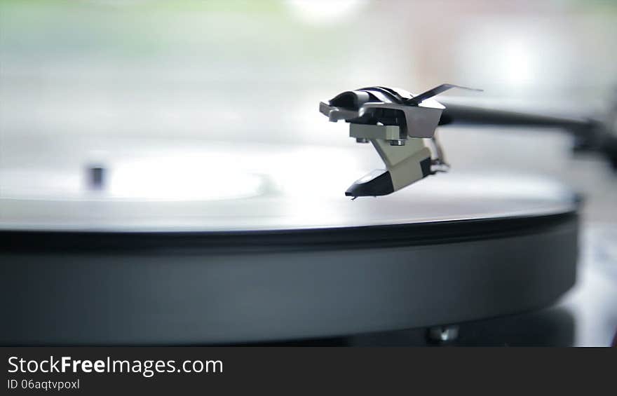 Turntable with record