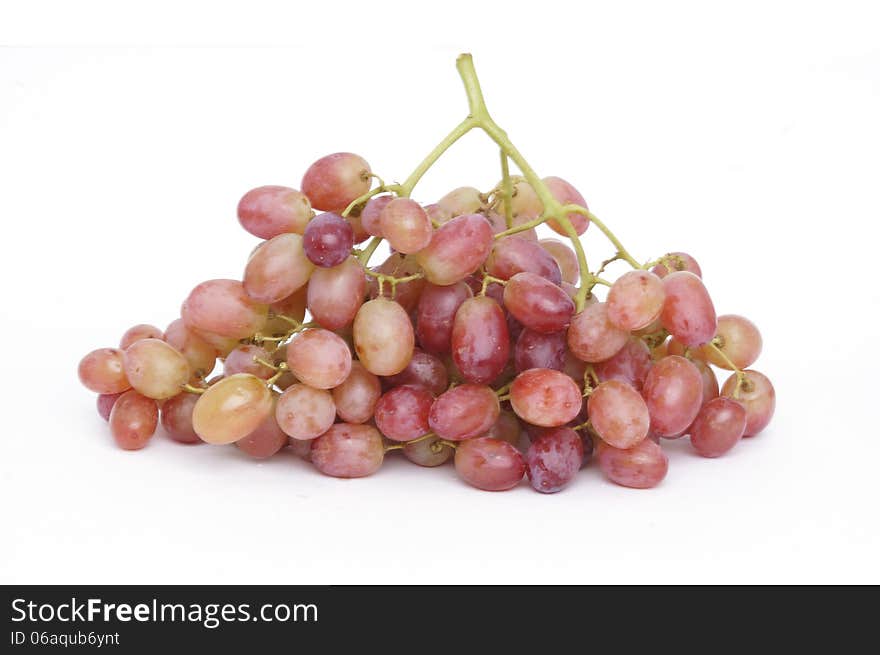 Grapes On White Background