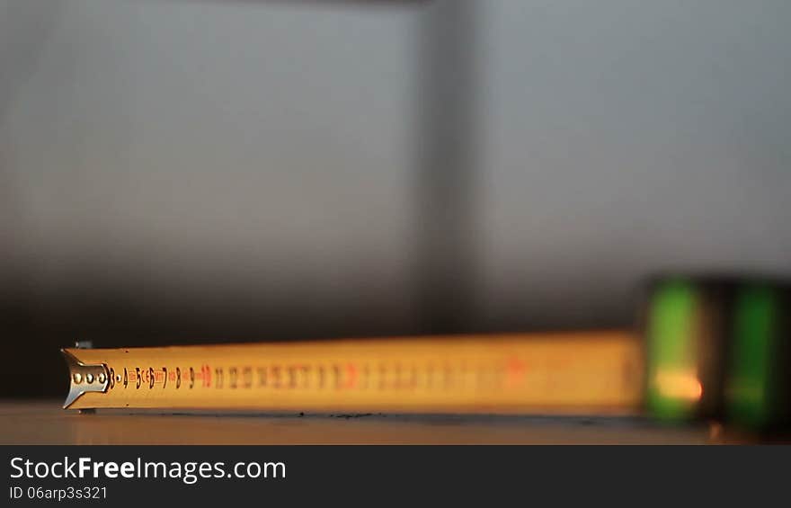 Video Of A Tape Measure Out Of Focus