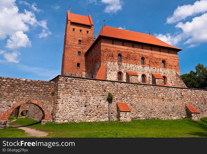 Medieval Trakai Castle near Vilnius, Lithuania on a beautiful summer day. Medieval Trakai Castle near Vilnius, Lithuania on a beautiful summer day.