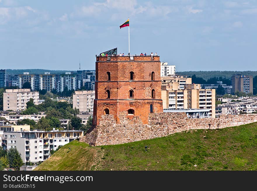 Tower of Gediminas Castle in Vilnius, Lithuania. Tower of Gediminas Castle in Vilnius, Lithuania.