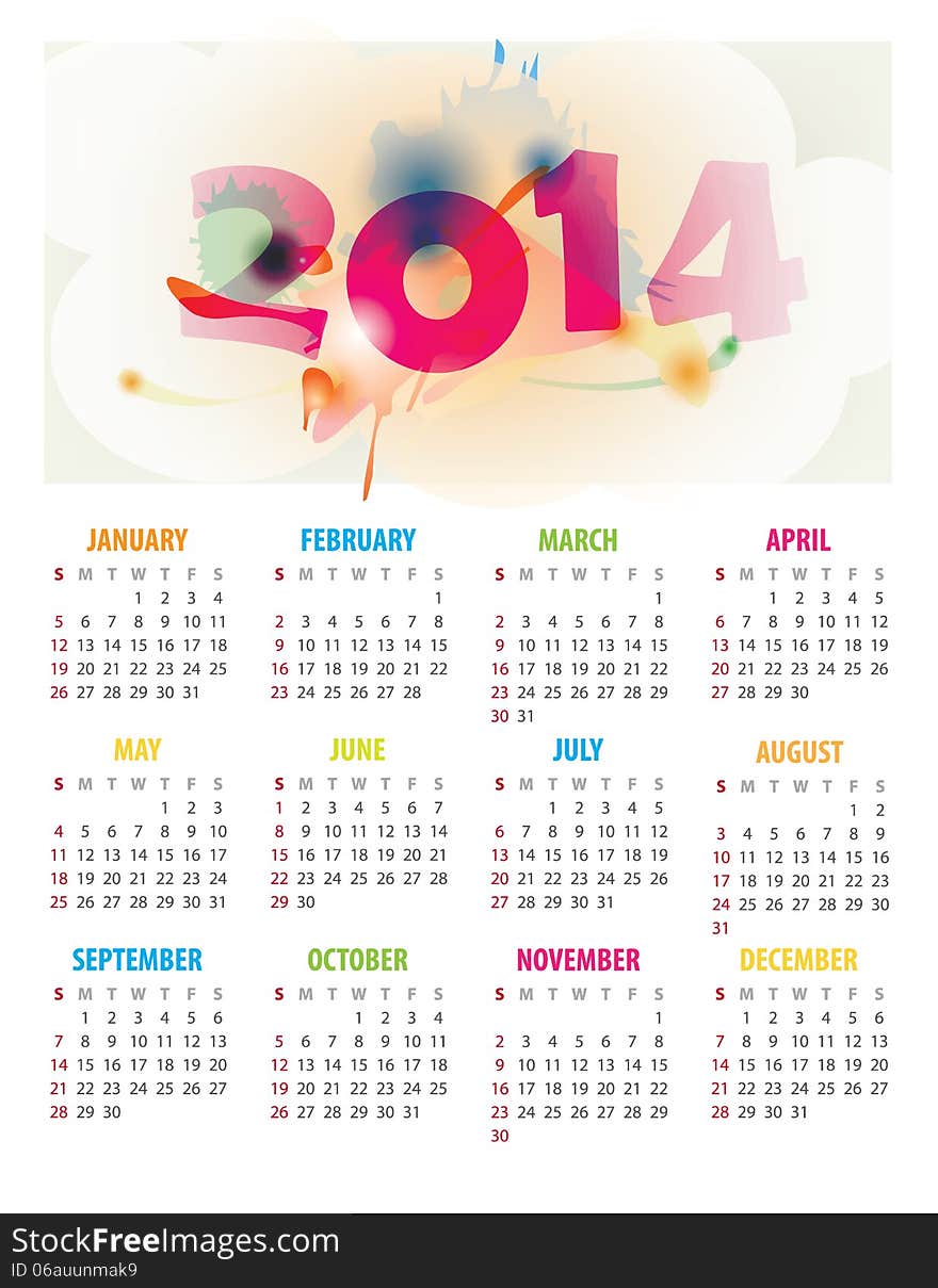 2014 Calendar