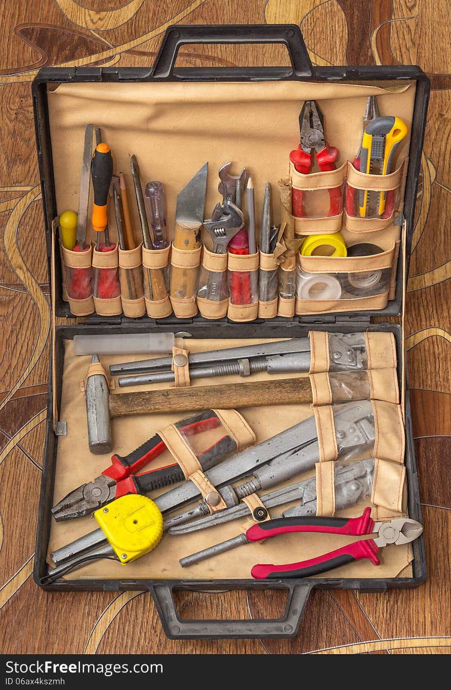 Set of plumbing tools