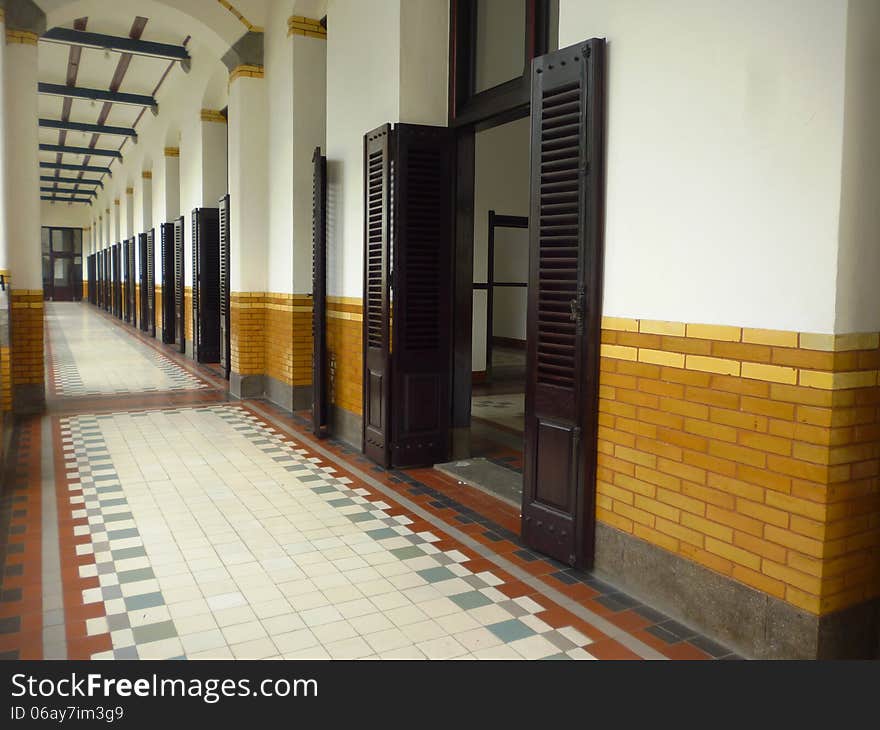 Lawang Sewu old building in mystic and fully Semarang, Indonesia