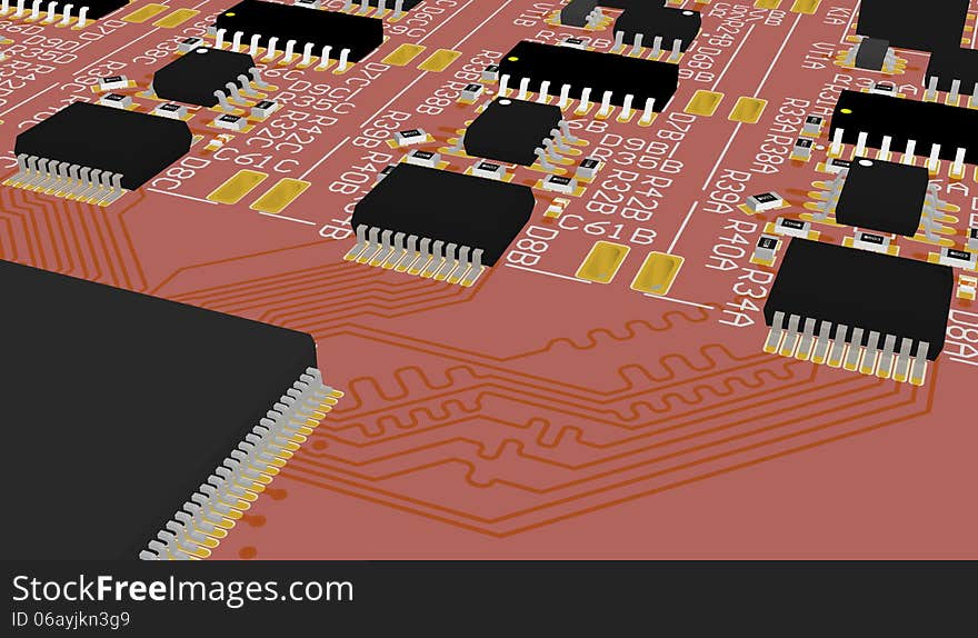 Making PCB is one of the stages of manufacture of the device. Making PCB is one of the stages of manufacture of the device