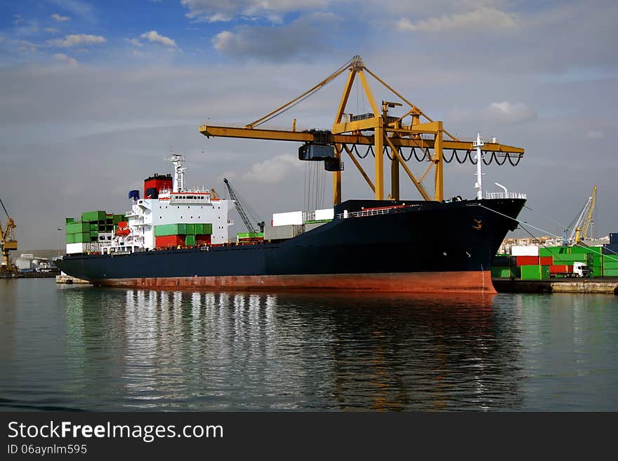 Container Ship Docked